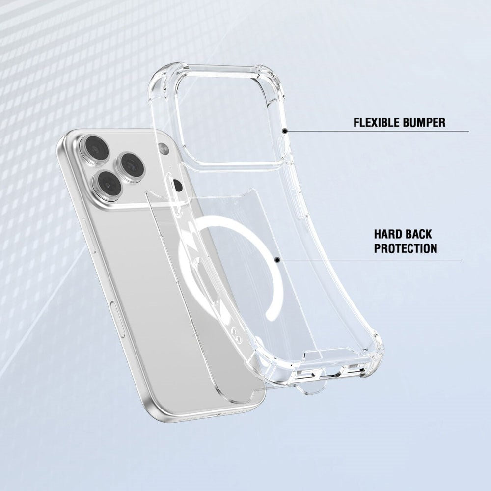 iPhone 17 Pro 4Smarts IBIZA Hybrid Case - MagSafe Compatible - Transparent
