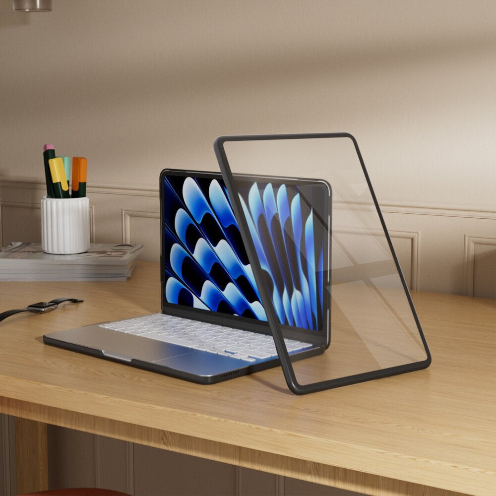 MacBook Neo 13 A18 Pro (2026) 4smarts Case with Shock-Absorbing Edges - Transparent / Black