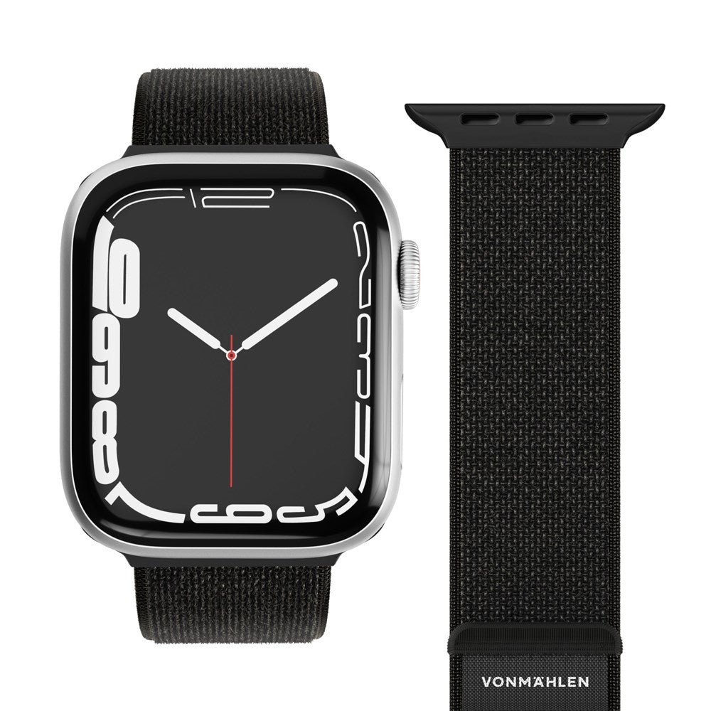Apple Watch (42/44/45/46/SE/49mm) Vonmählen Fitness Loop 2 Nylon Strap - Black
