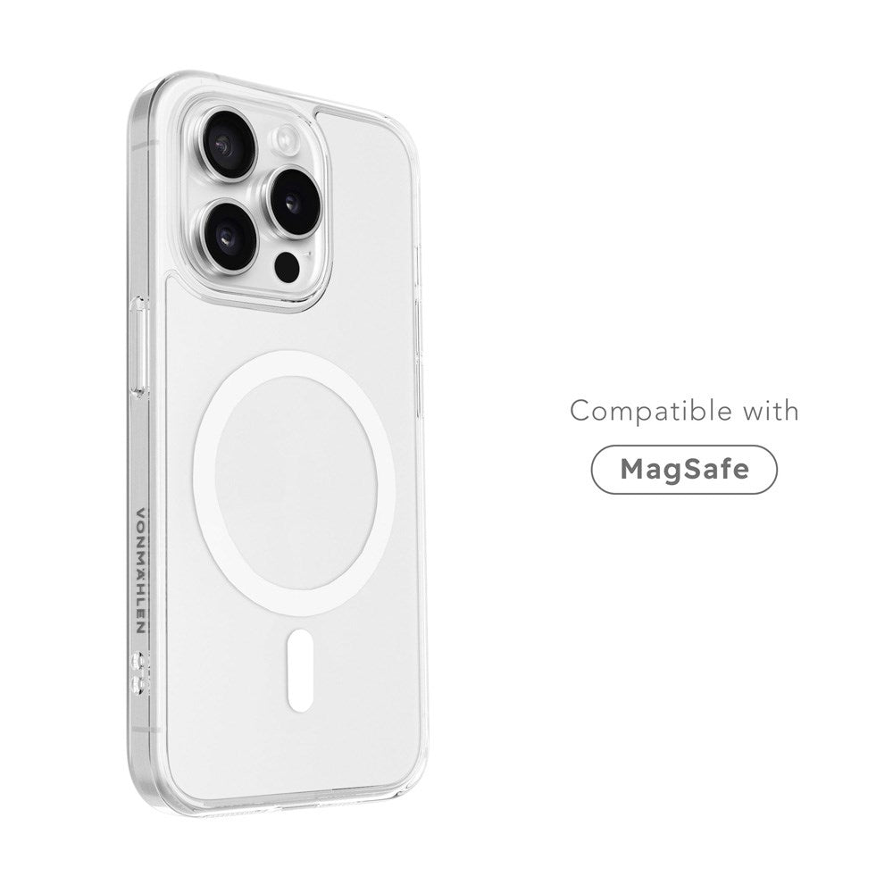 Vonmählen iPhone 16 Transparent Case - MagSafe Compatible - Transparent