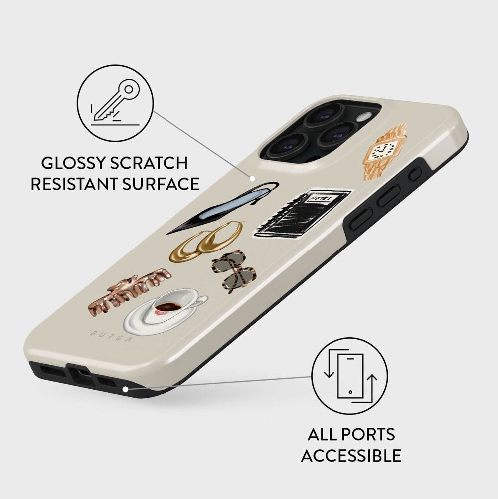 Burga iPhone 15 Pro Tough Fashion Case - Boss Babe