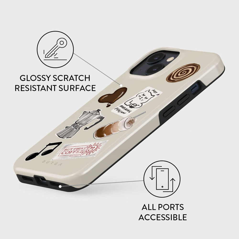 Burga iPhone 14 Tough Fashion Case - Oat Milk Please