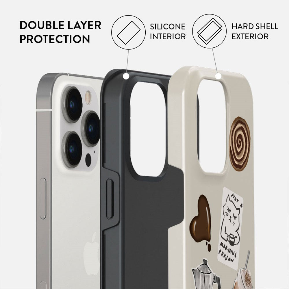 Burga iPhone 13 Pro Tough Fashion Case - Oat Milk Please