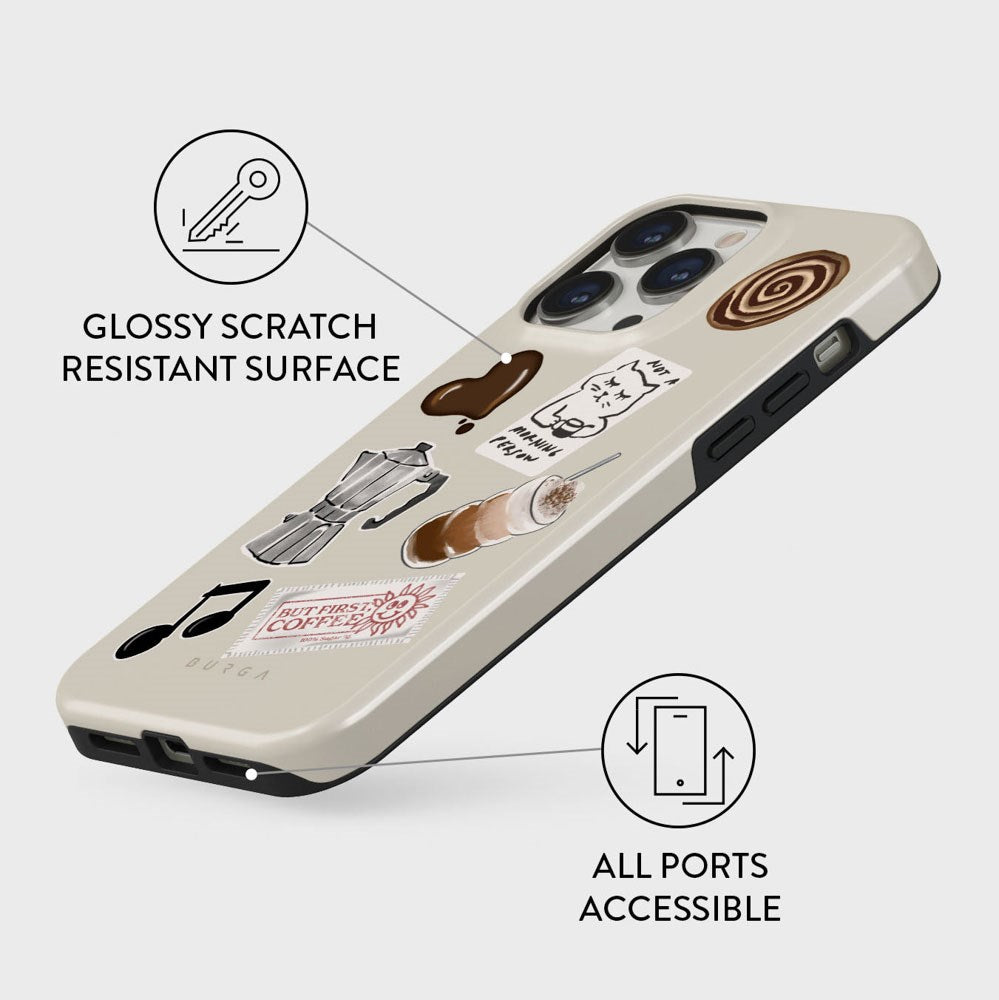Burga iPhone 13 Pro Tough Fashion Case - Oat Milk Please