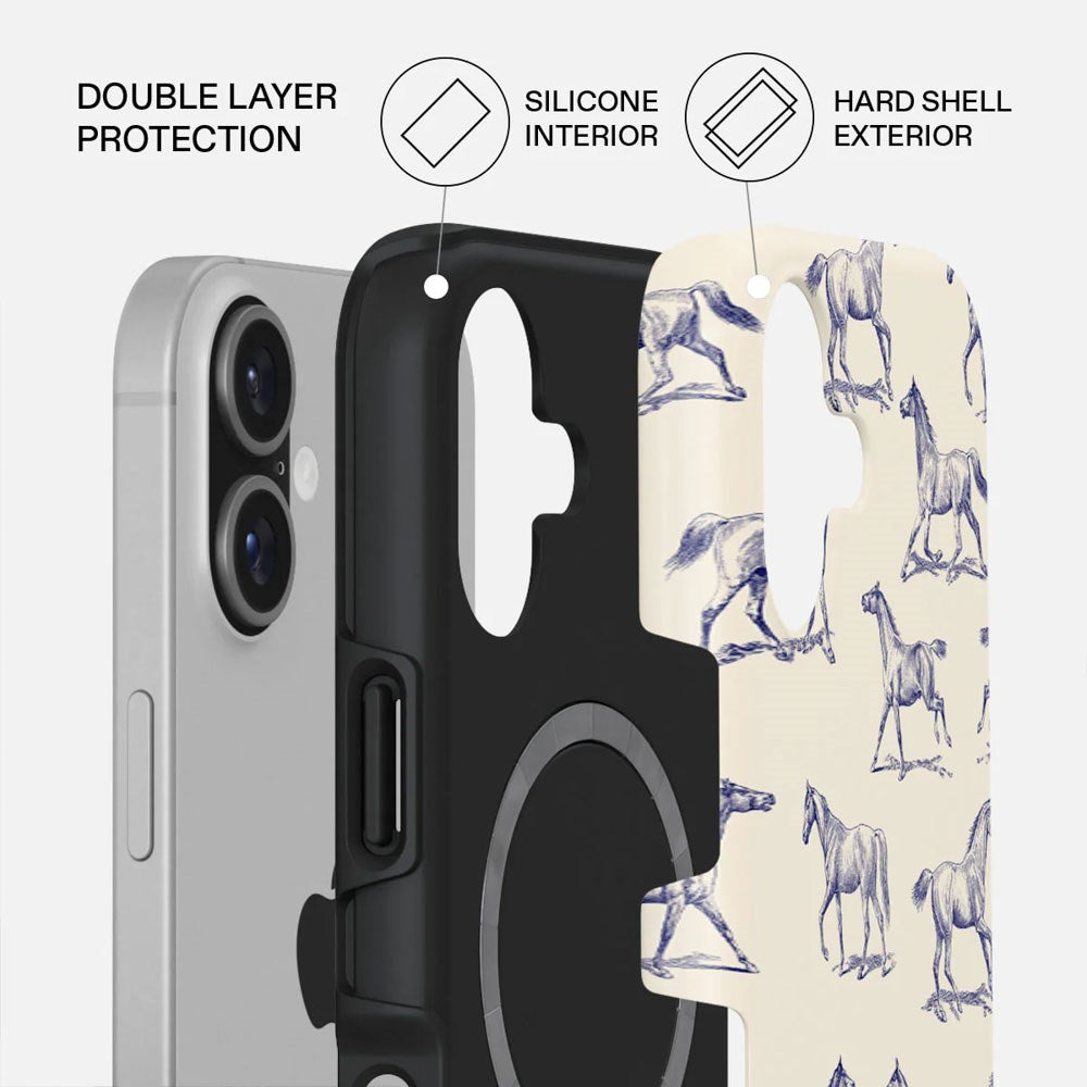 Burga iPhone 17 Tough Fashion Case - MagSafe Compatible - Derby Race