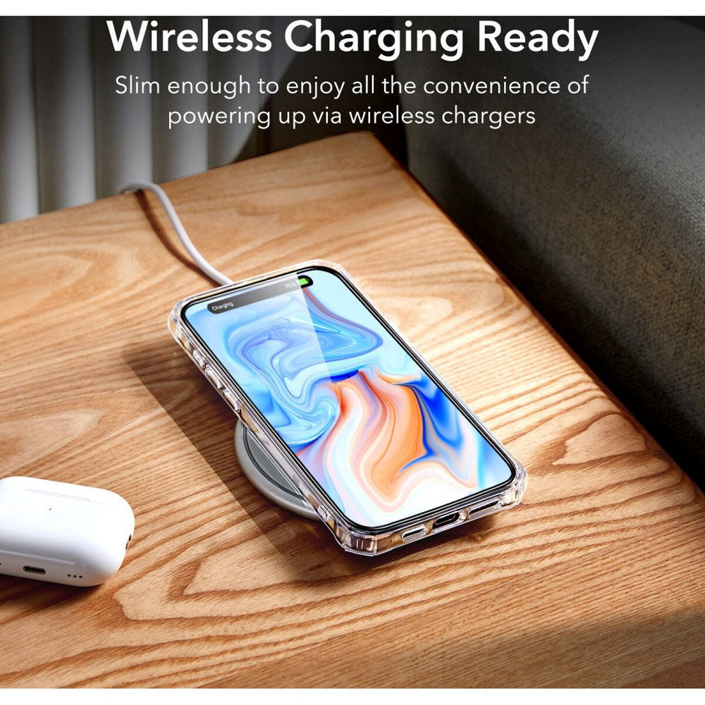 iPhone 15 ESR Air Armor Halolock Case - MagSafe Compatible - Transparent