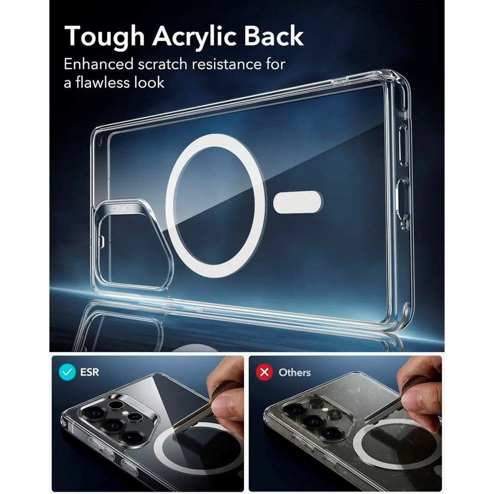 ESR Samsung Galaxy S25 Ultra Classic Hybrid Case - MagSafe Compatible - Transparent