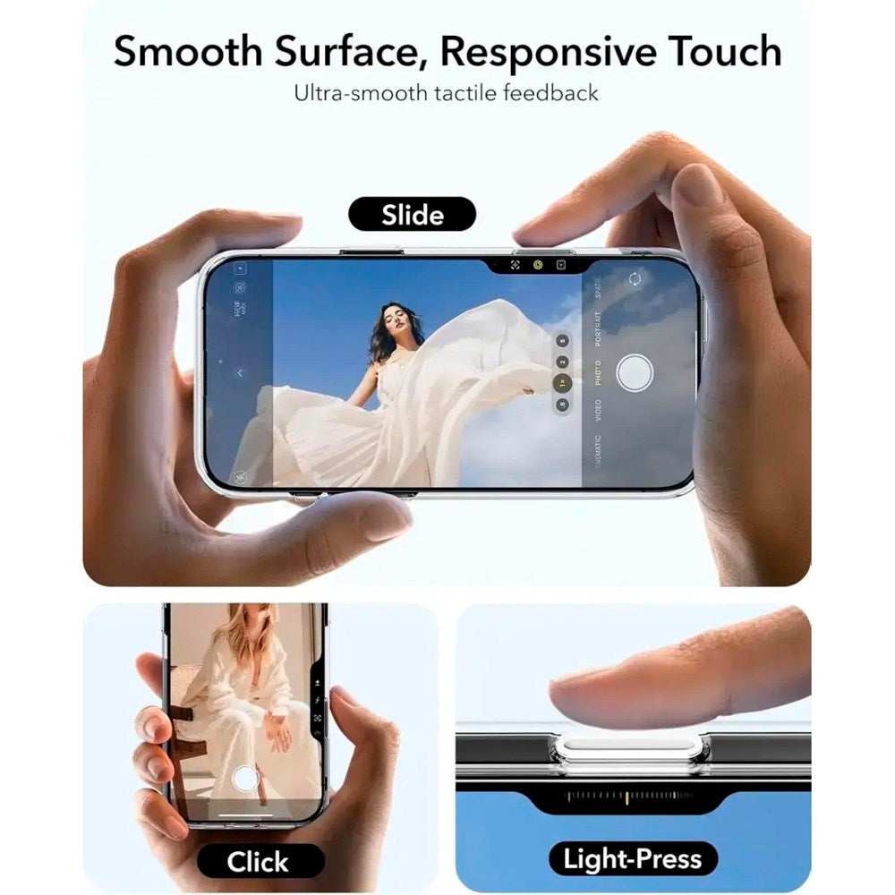 ESR iPhone 16 Pro Max Classic Hybrid Case with Kickstand - MagSafe Compatible - Transparent / Black