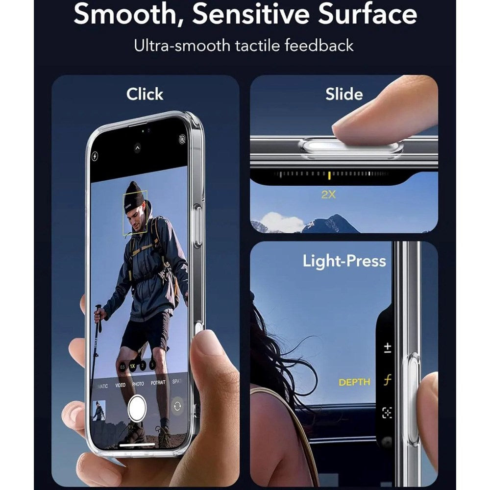 ESR iPhone 16 Classic Hybrid Case with Camera Control Button - MagSafe Compatible - Transparent