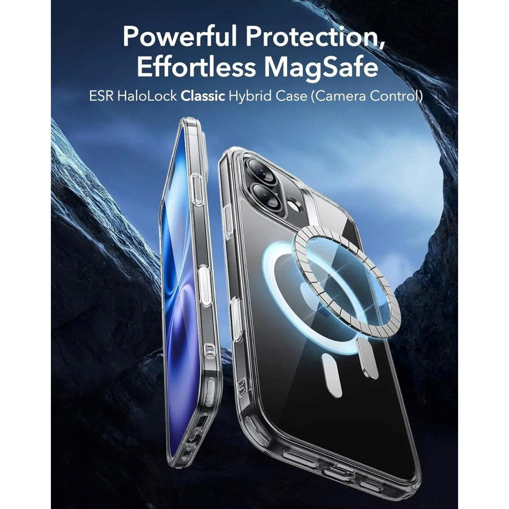 ESR iPhone 16 Plus Classic Hybrid Case with Camera Control Button - MagSafe Compatible - Transparent