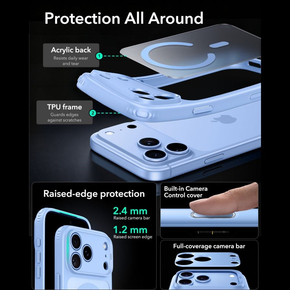 iPhone 18 Pro / 17 Pro ESR Classic Hybrid Case - MagSafe Compatible - Blue