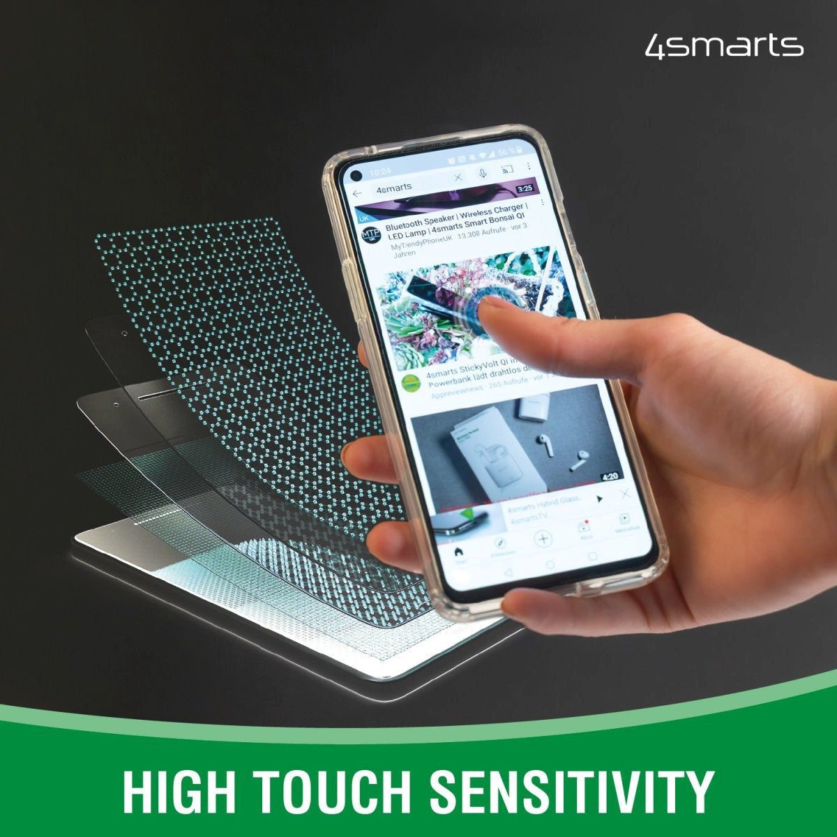 iPhone 16e / 14 / 13 / 13 Pro 4smarts Second Glass Screen Protector - Transparent