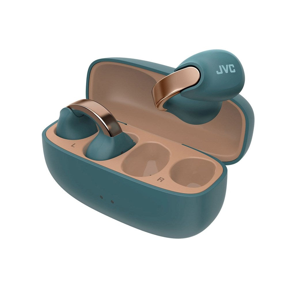 JVC Nearphones HA-NP1T True Wireless Open-Ear Cuff Headphones - Blue