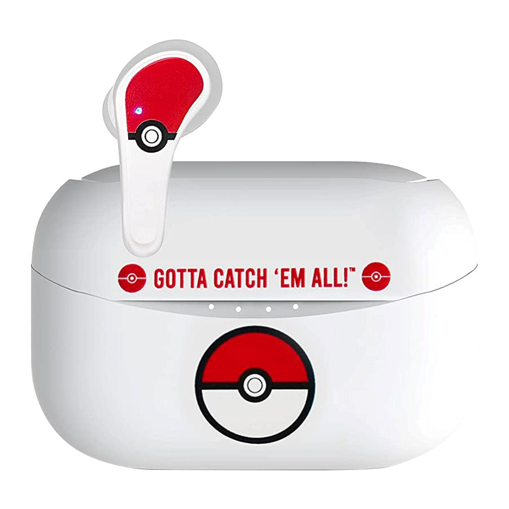 Pokémon OTL In-Ear True Wireless Headphones - White / Red