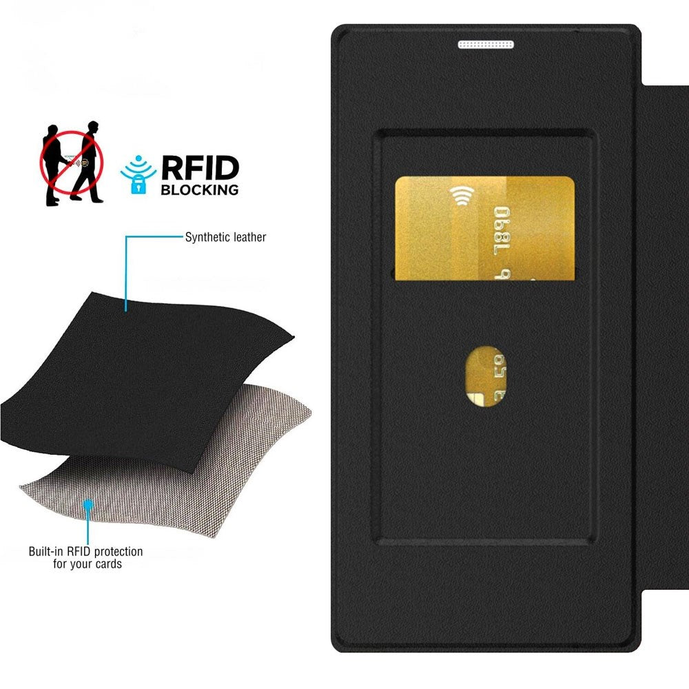 iPhone 17 Pro Max 4smarts Urban Pro Flip Case - MagSafe Compatible - Transparent / Black