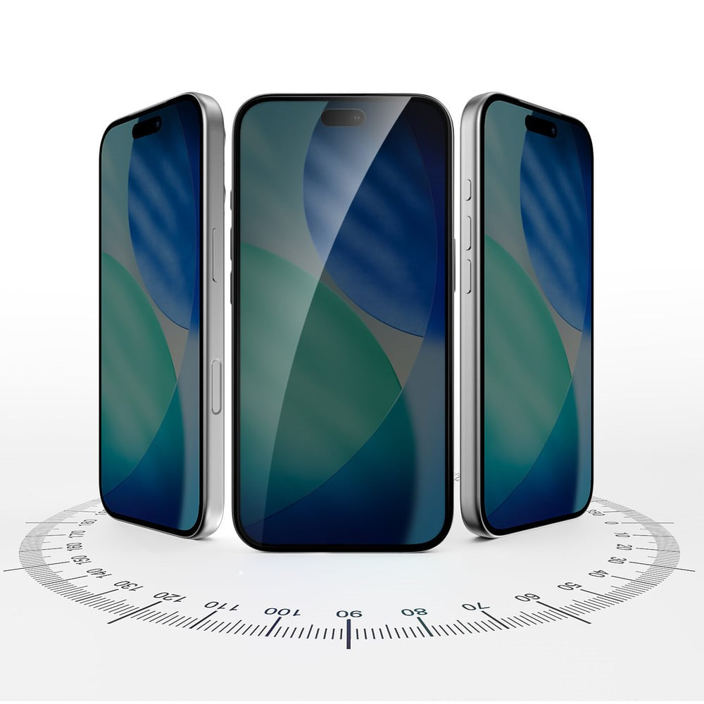 iPhone 18 Pro 4Smarts Second Glass Screen Protector with Installation Frame - Privacy Function - Transparent