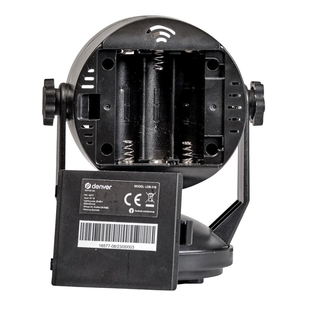 Denver LDB-319MK2 Disco Ball with LED Light & Sound - Black