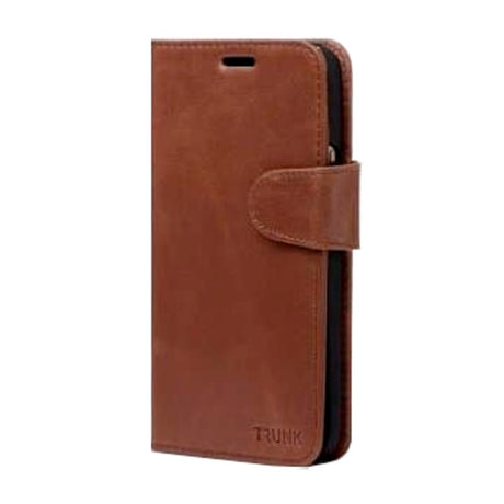 iPhone 12 / 12 Pro Trunk 2-i-1 Wallet Flip Case - Brown
