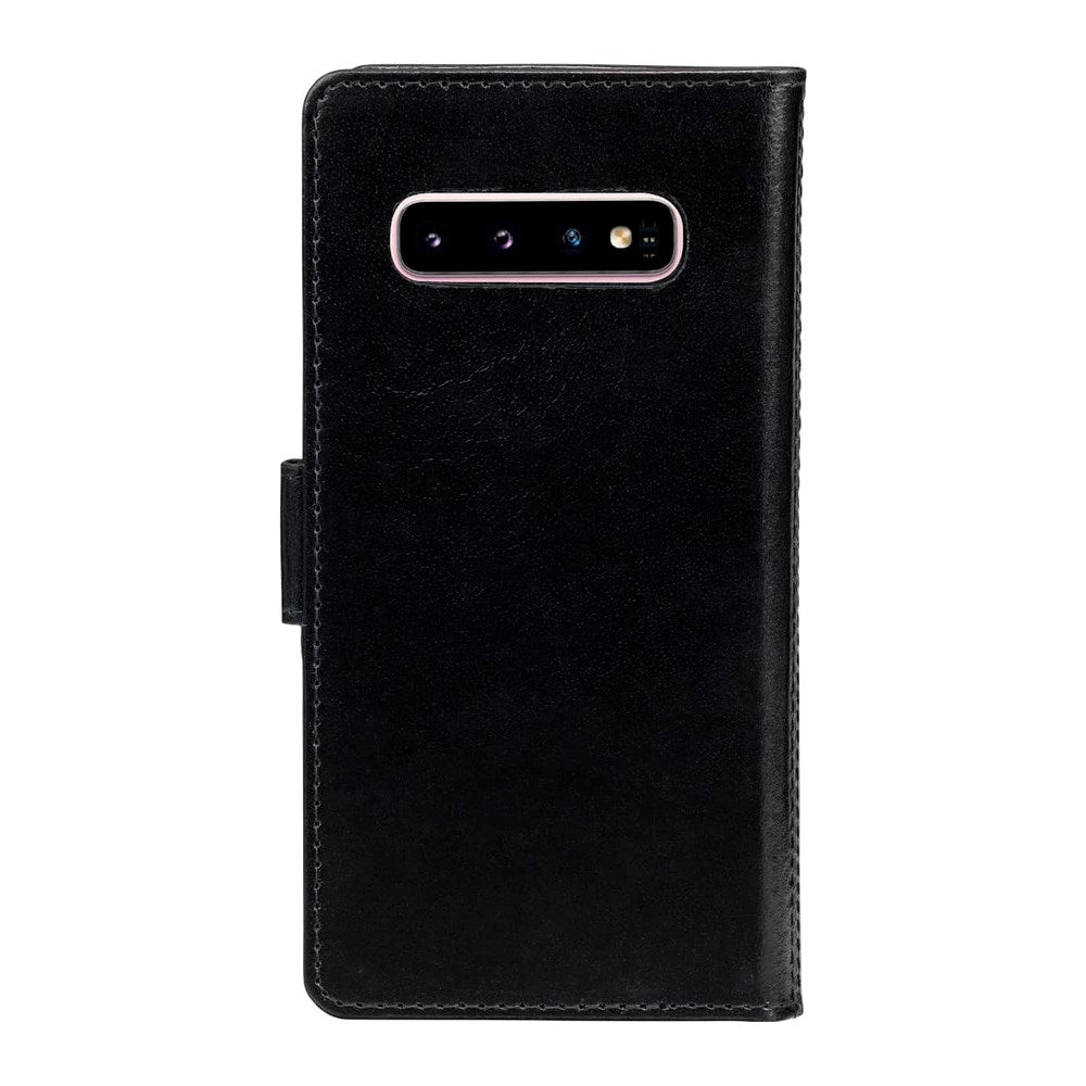 Samsung Galaxy S10 dbramante1928 Lynge 2-in-1 Genuine Leather Flip Case - Black