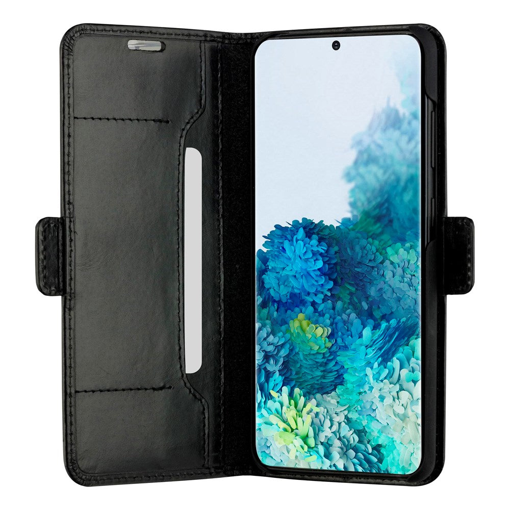 Samsung Galaxy S20+ (Plus) dbramante1928 Copenhagen Slim Genuine Leather Flip Case with Wallet - Black