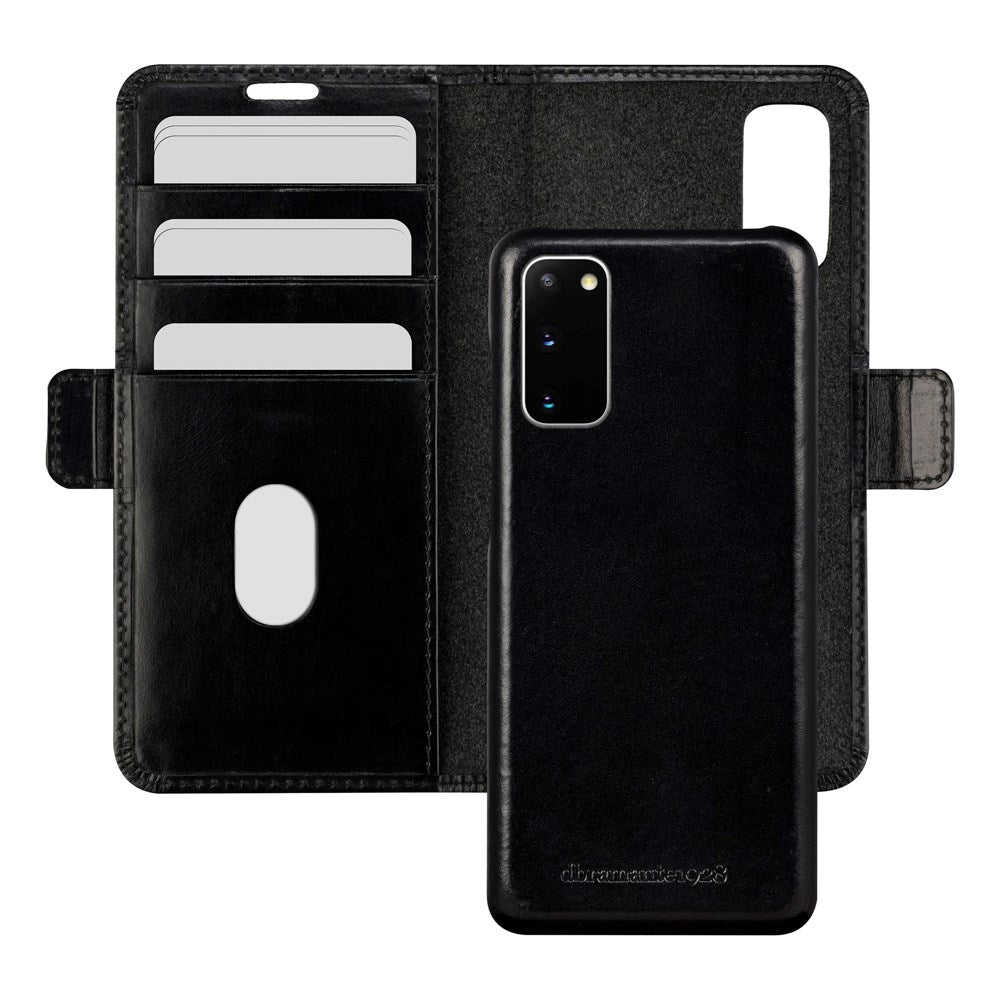 Samsung Galaxy S20 dbramante1928 Lynge 2-in-1 Genuine Leather Flip Case - Black