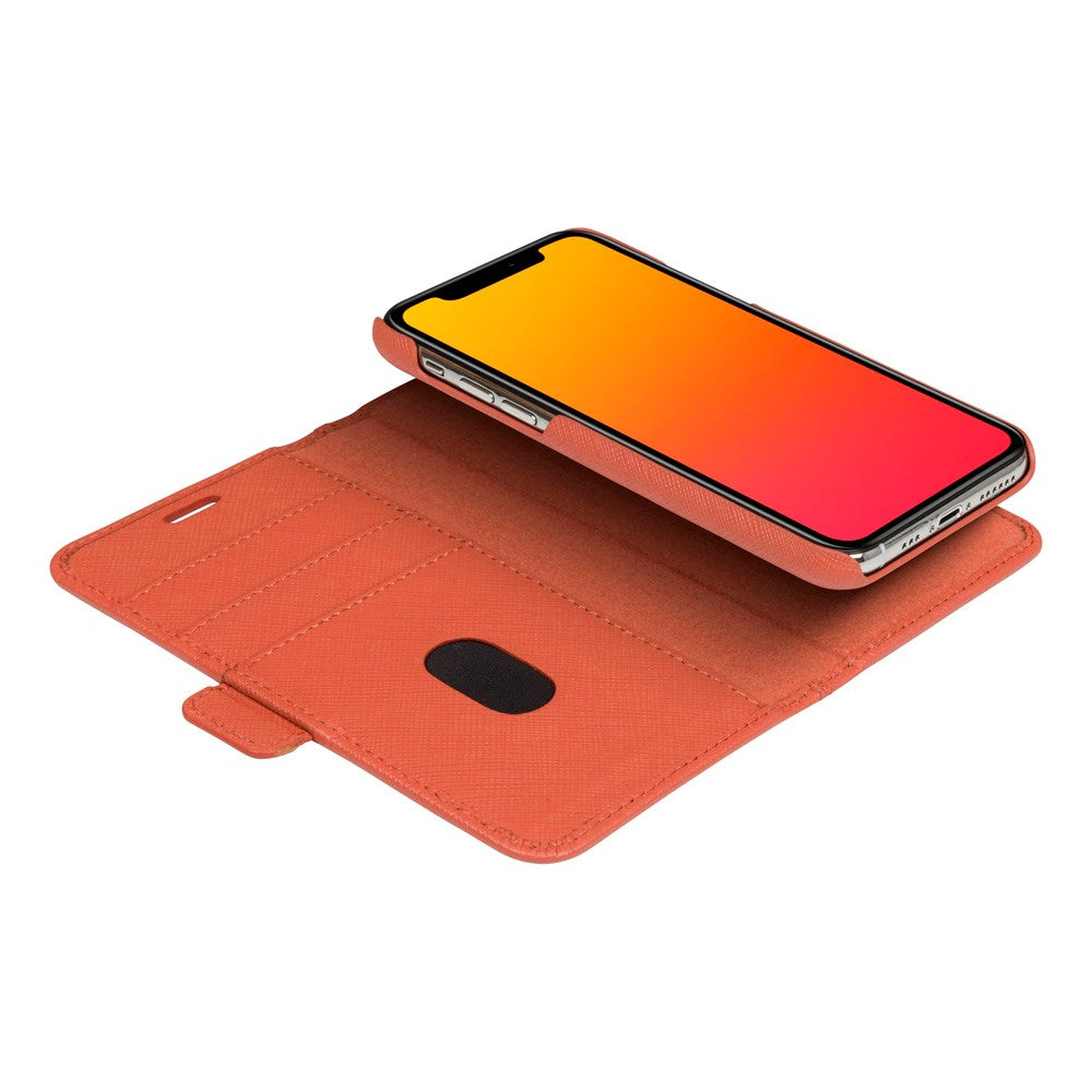 iPhone 11 dbramante1928 New York 2-in-1 Genuine Leather Flip Case - Rusty Rose
