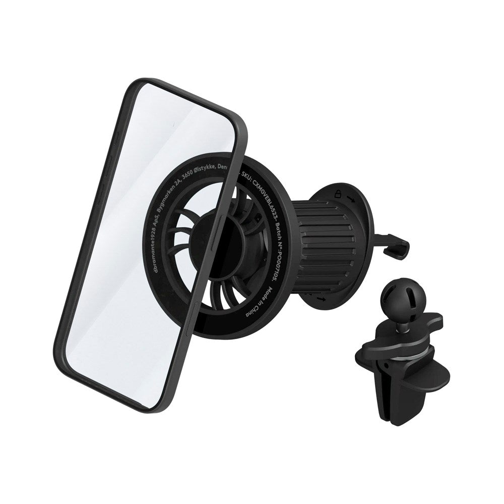 dbramante1928 Magnetic Car Phone Holder - Air Vent Mount - MagSafe Compatible - Black