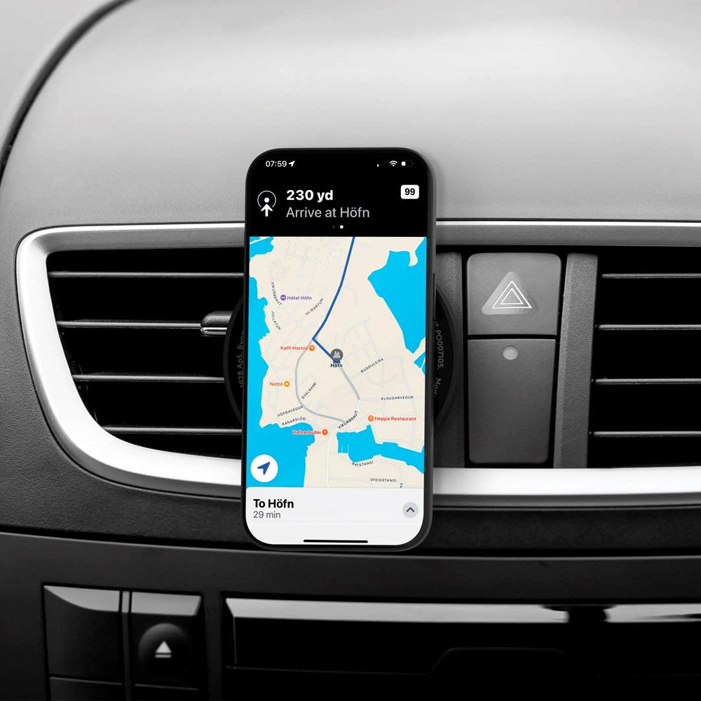 dbramante1928 Magnetic Car Phone Holder - Air Vent Mount - MagSafe Compatible - Black