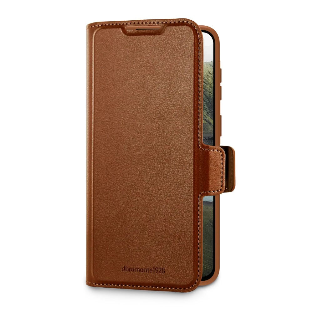 Samsung Galaxy A57 dbramante1928 Oslo Pro Recycled Plastic Flip Case - Dark Tan