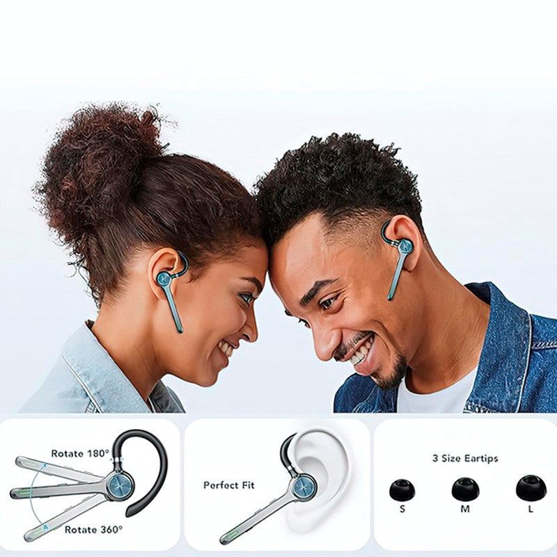 Zmartgear Single In-Ear Bluetooth Headset with Noise Reduction - Grey