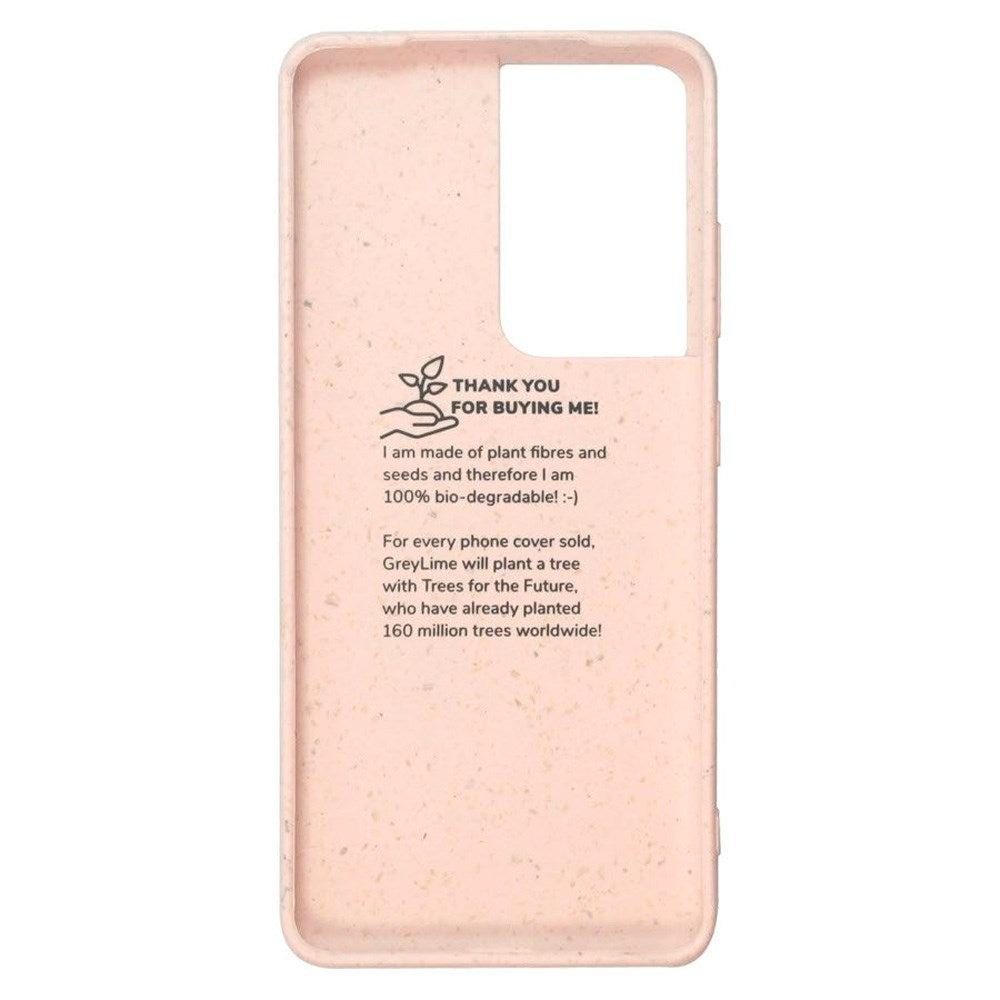 Samsung Galaxy S21 Ultra GreyLime 100% Plant-Based Case - Pink - Buy a Case & Plant a Tree