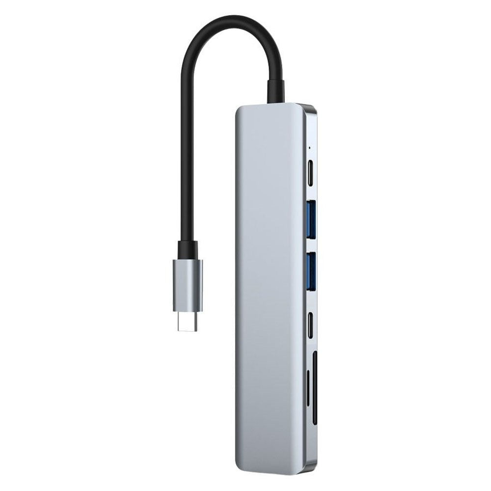 Lippa 7-in-1 60W Multiport USB-C Hub - Silver