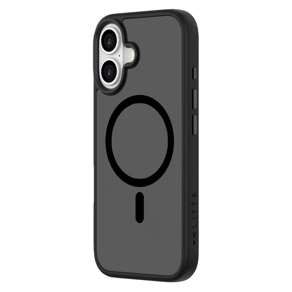 iPhone 16 Lippa Hybrid Plastic Case - MagSafe Compatible - Matte / Black