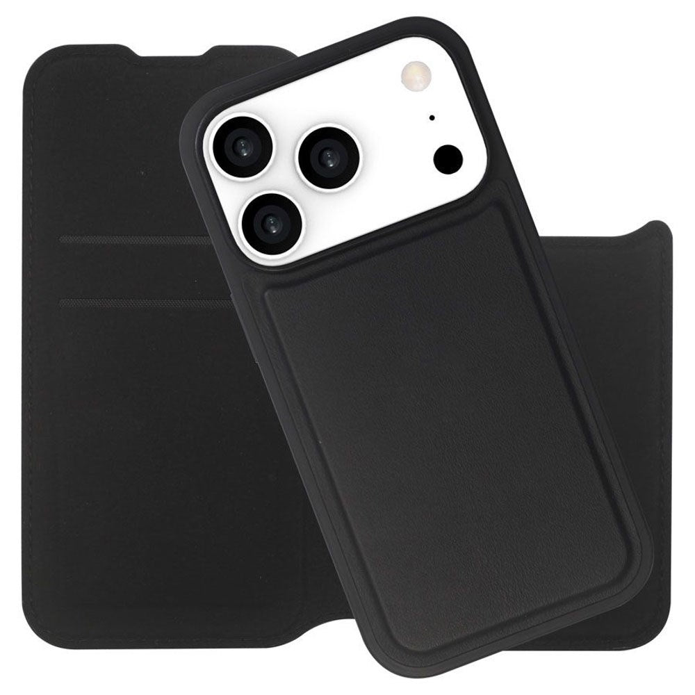 iPhone 17 Pro Max Lippa 2-in-1 Wallet Flip Case - Black
