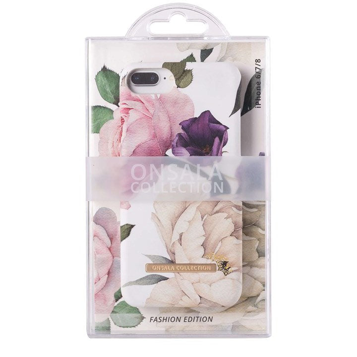 iPhone SE (2022 / 2020) / 8 / 7 / 6 / 6S Onsala Fashion Collection Case w. Magnet Soft Rose Garden