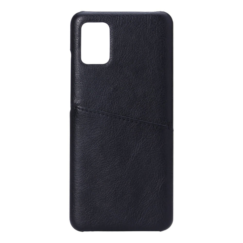 Samsung Galaxy A51 Onsala Faux Leather Case with Card Pocket - Black