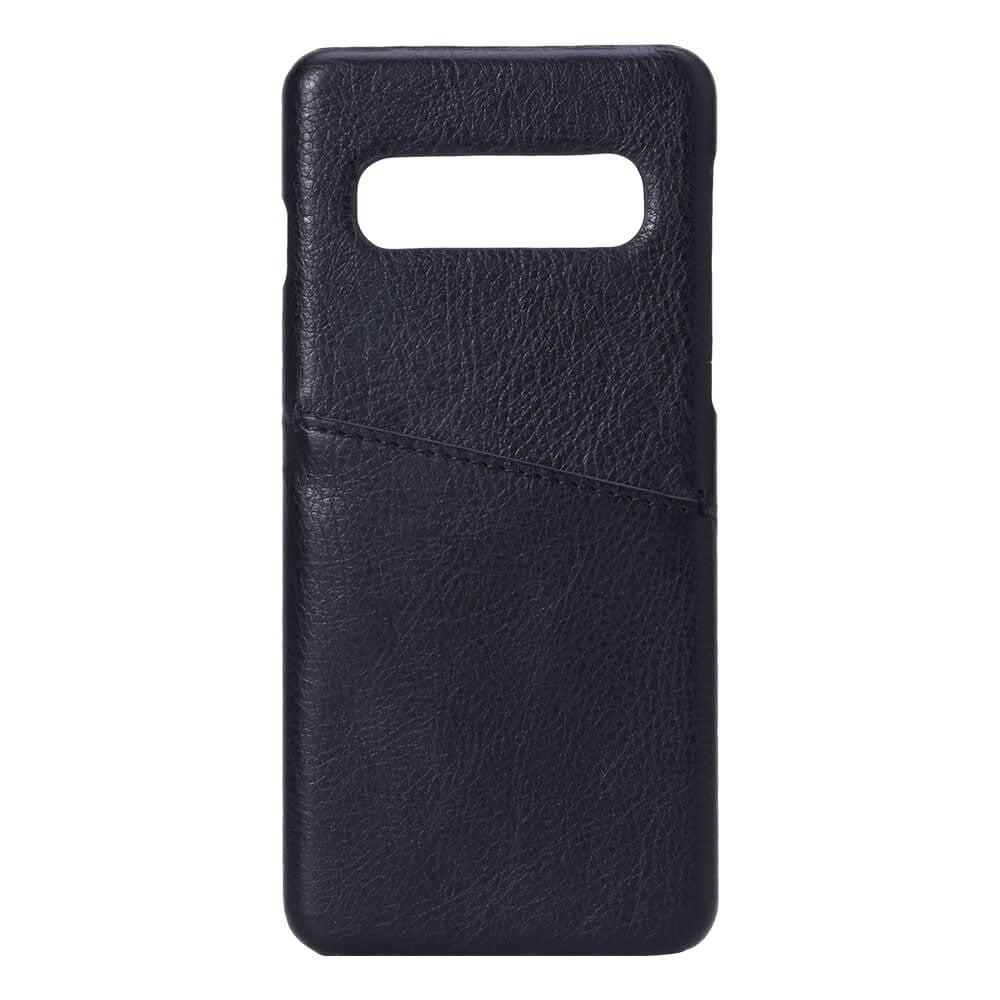 Samsung Galaxy S10 Onsala Faux Leather Case with Card Pocket - Black