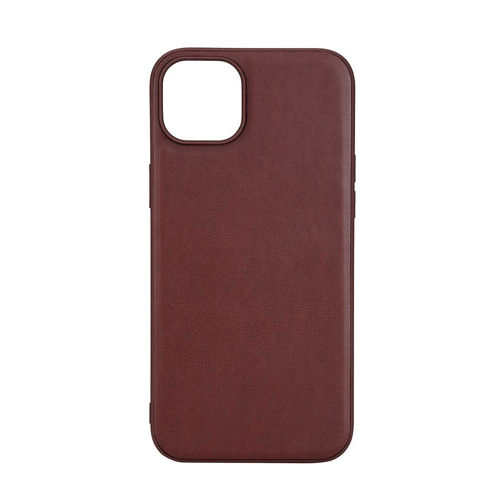 iPhone 15 Plus Buffalo Genuine Leather Case - MagSafe Compatible - Brown