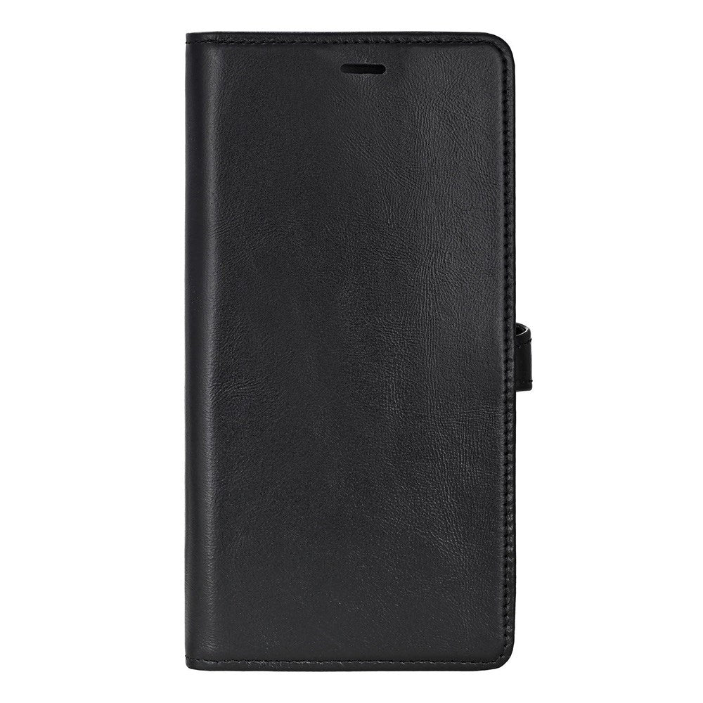 Samsung Galaxy S25+ (Plus) Buffalo 2-in-1 Wallet Real Leather Magnet Flip Case with Wallet - Black
