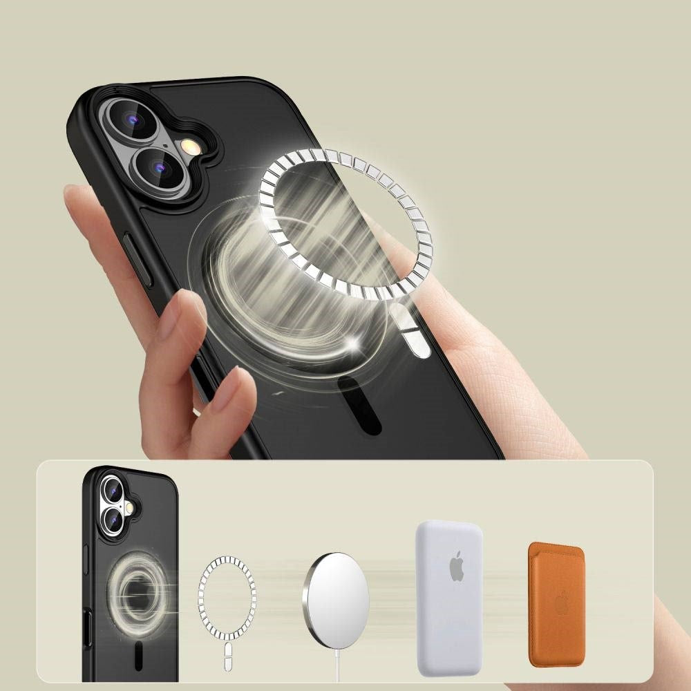 iPhone 16 Plus Tech-Protect MagMat Case - MagSafe Compatible - Matte Black