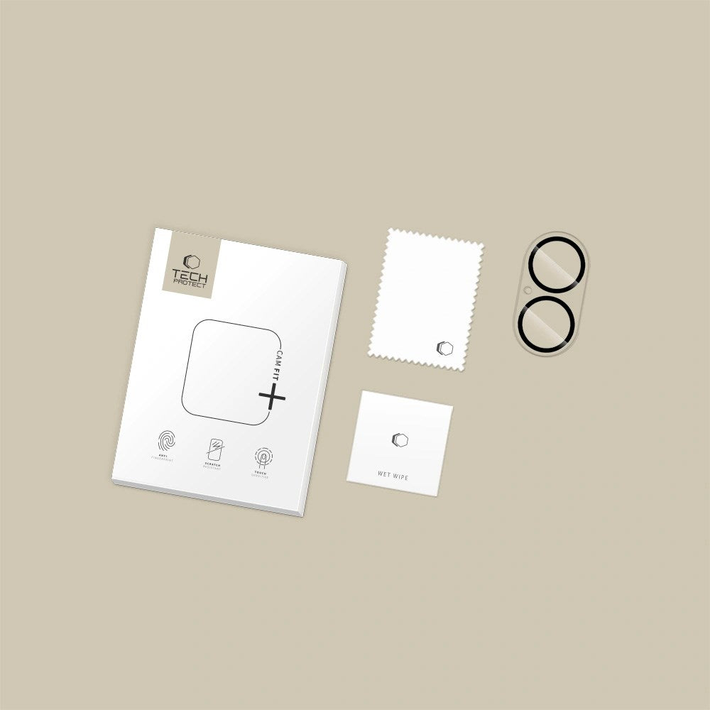 iPhone 17 Tech-Protect Cam Fit+ Camera Lens Protector Glass - Transparent