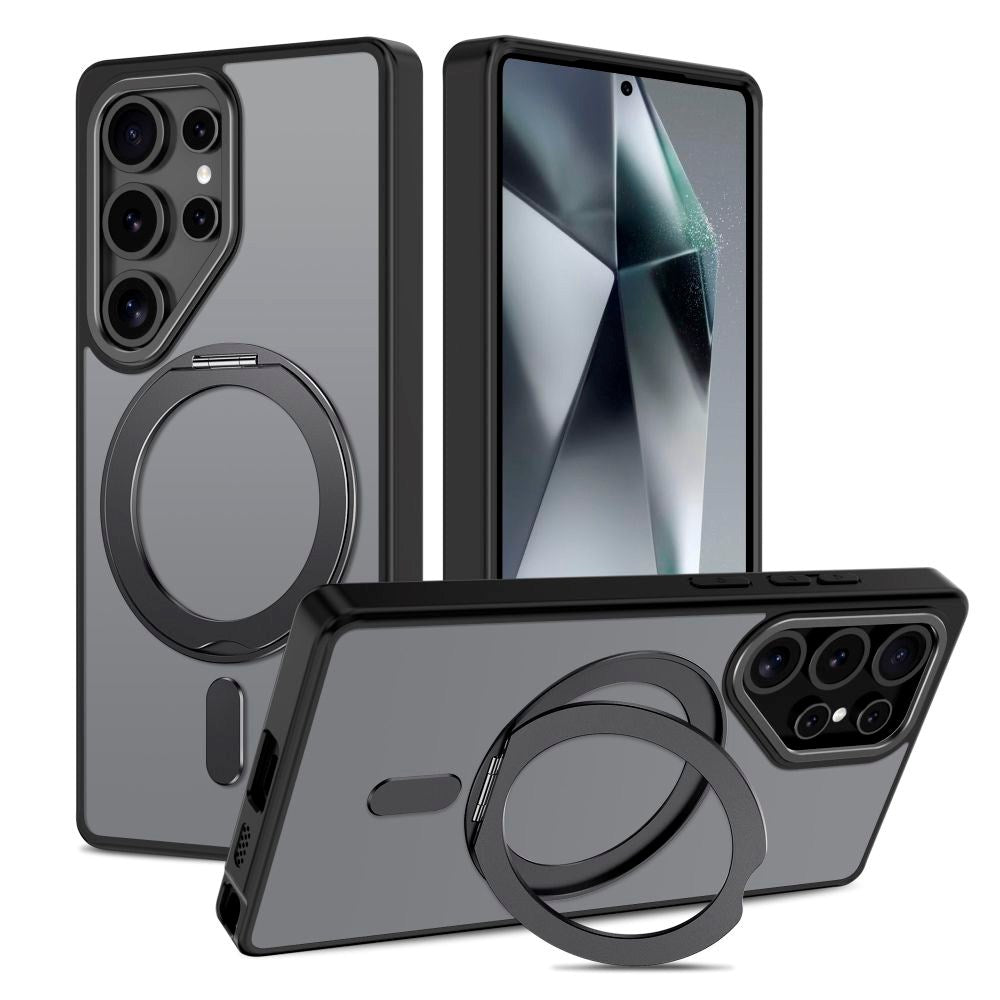 Samsung Galaxy S25 Ultra Tech-Protect MagRing Case - MagSafe Compatible - Matte Black