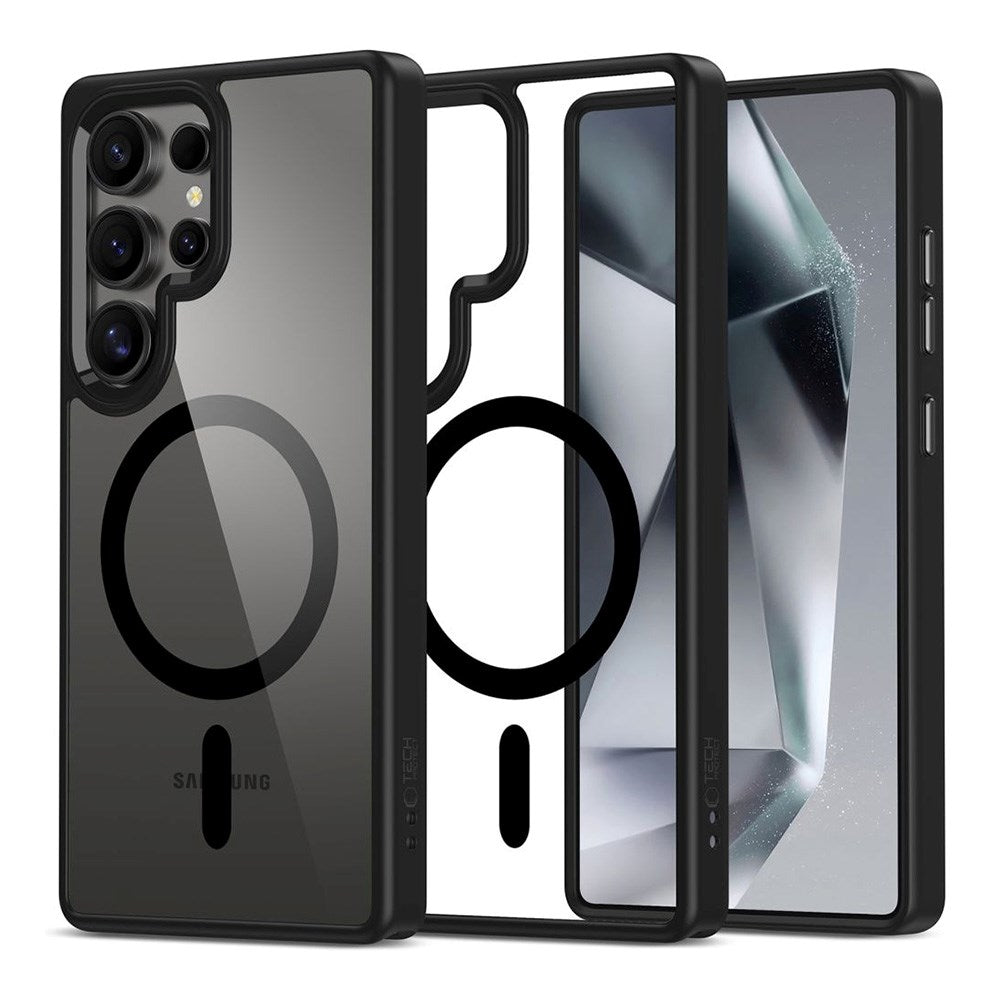 Samsung Galaxy S25 Ultra Tech-Protect Magmat Case - MagSafe Compatible - Transparent / Black