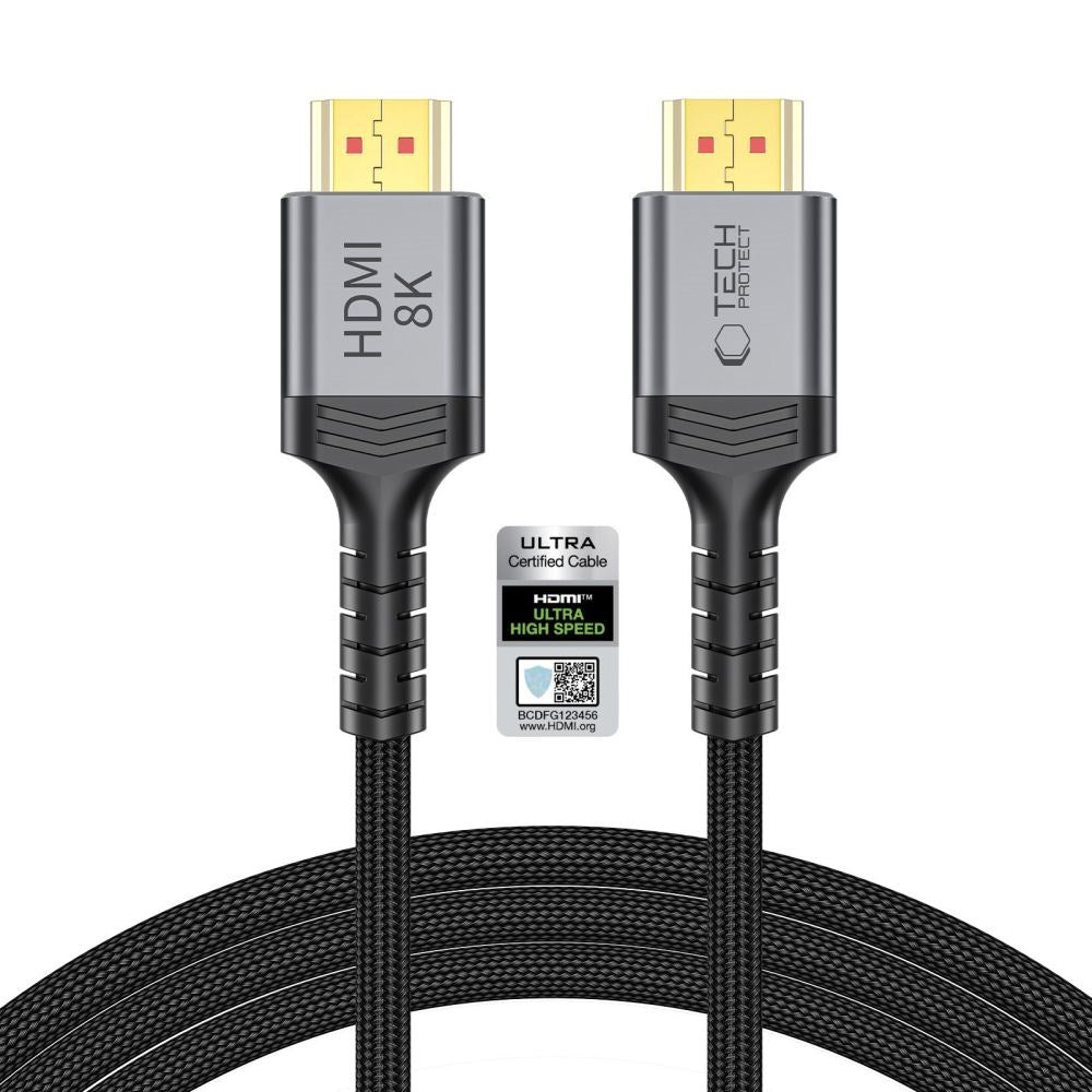 Tech-Protect UltraBoost HDMI to HDMI Cable - 2m - Black