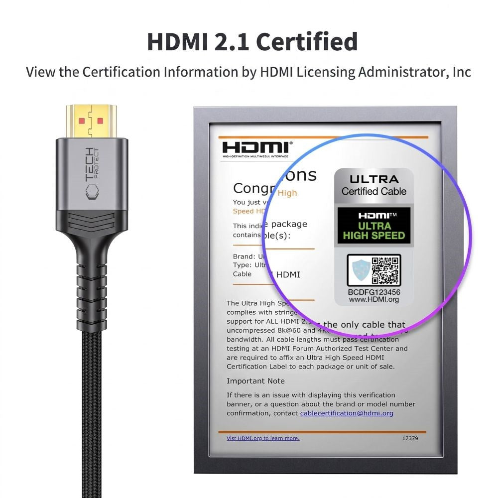 Tech-Protect UltraBoost HDMI to HDMI Cable - 2m - Black