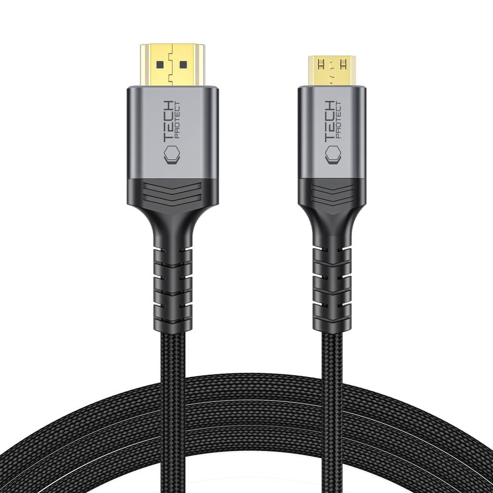 Tech-Protect UltraBoost Mini HDMI to HDMI Cable - 2m - Black