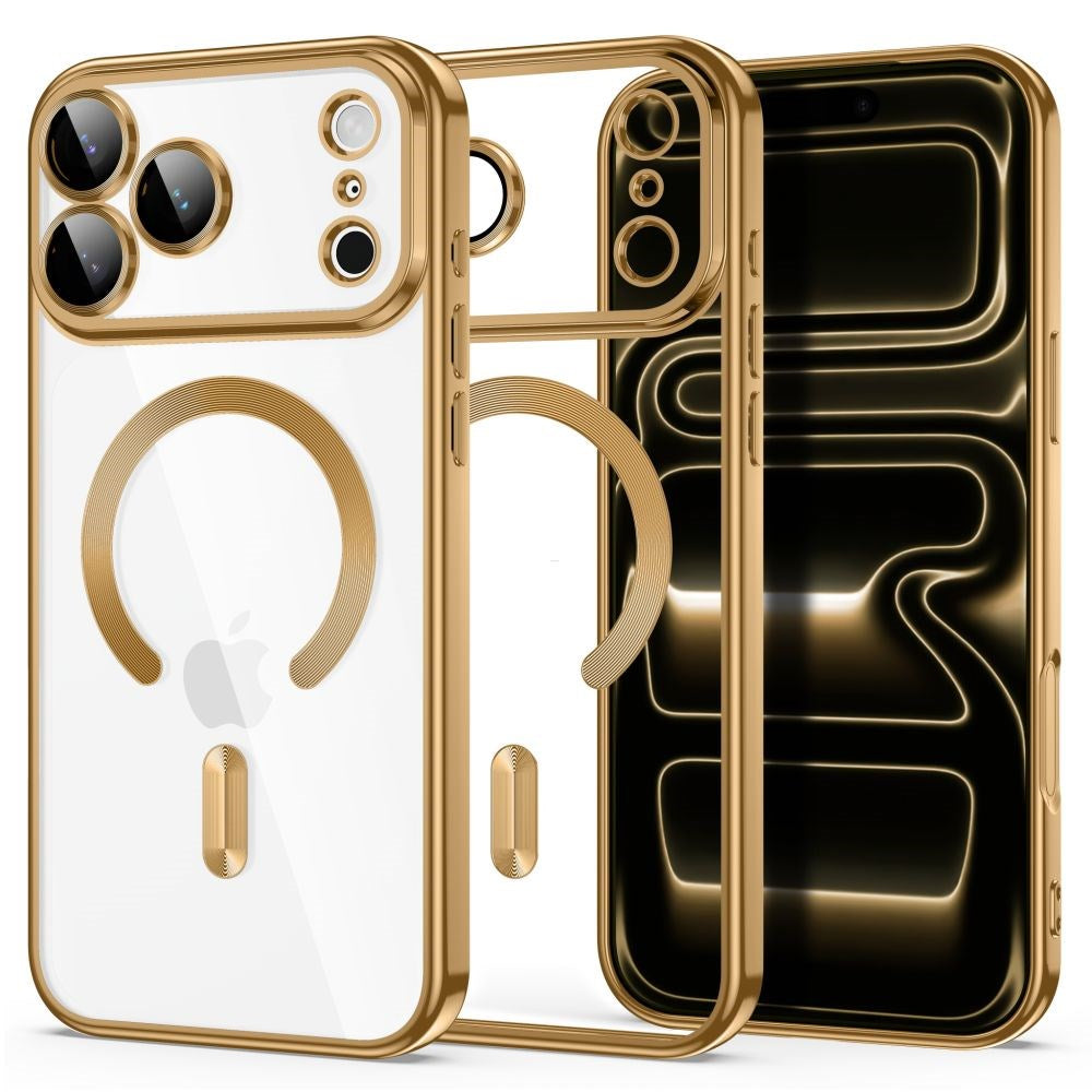 iPhone 18 Pro Max / 17 Pro Max Tech-Protect MagFlex Case - MagSafe Compatible - Gold / Transparent