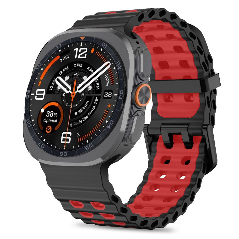 Samsung Galaxy Watch Ultra 2 / Ultra (47mm) Tech-Protect IconBand Pro Watch Band - Black / Red