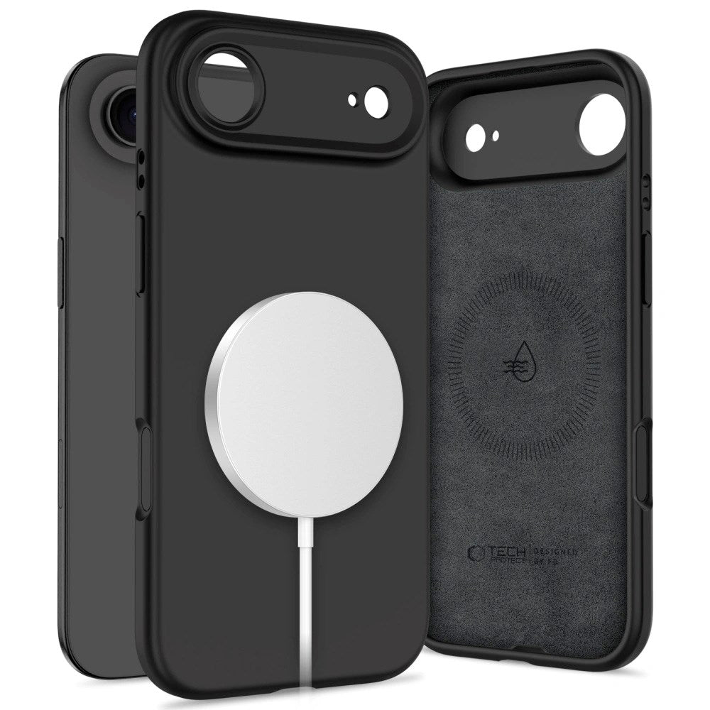 iPhone Air Tech-Protect Silicone Case - MagSafe Compatible - Black