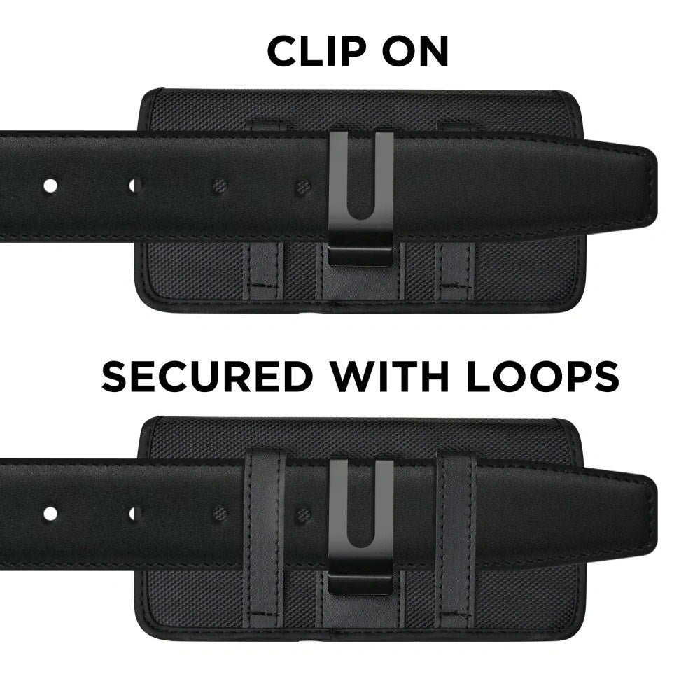 Tech-Protect Universal Nylon Phone Pouch - Dimensions (16.2 x 9 x 2.8 cm) - Black